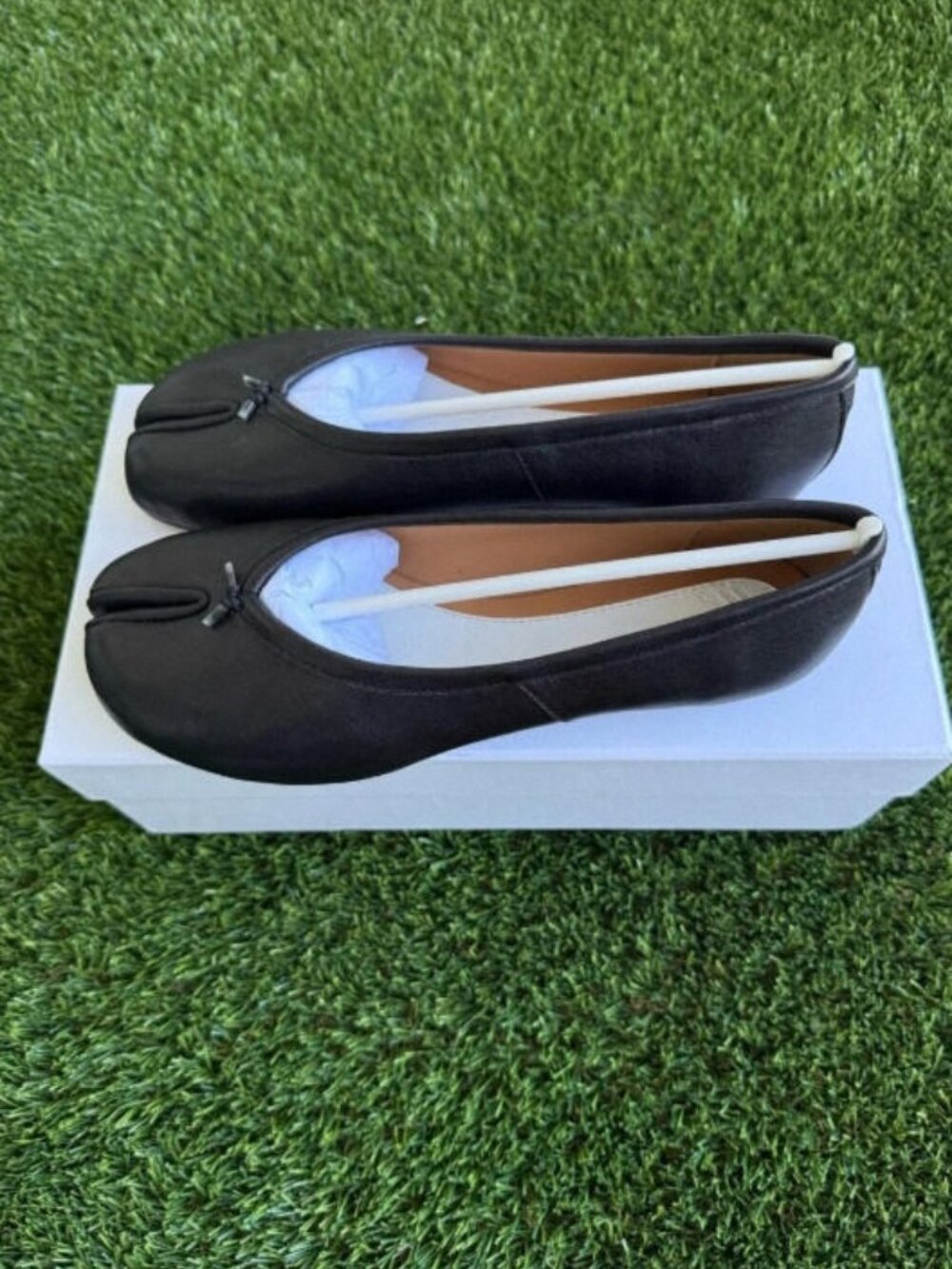 Maison Margiela Tabi Flats – Black, with Original Box - Picture 2 of 5
